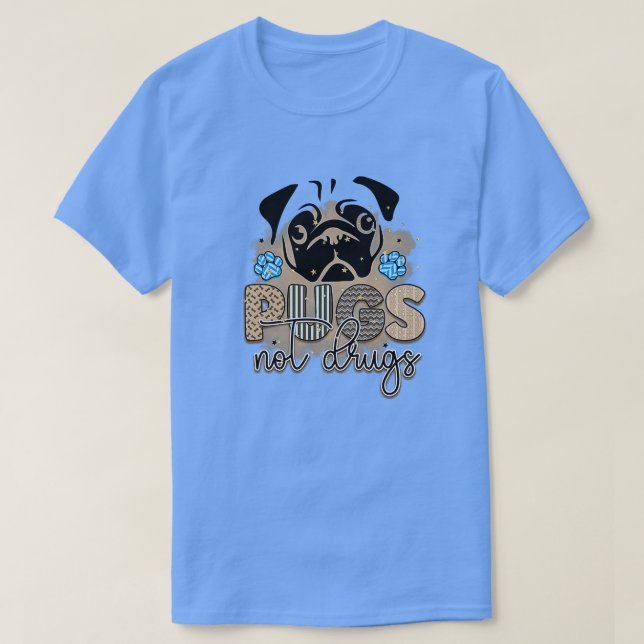 Rms003118 Mops ohne Drogen T-Shirt (Design vorne)