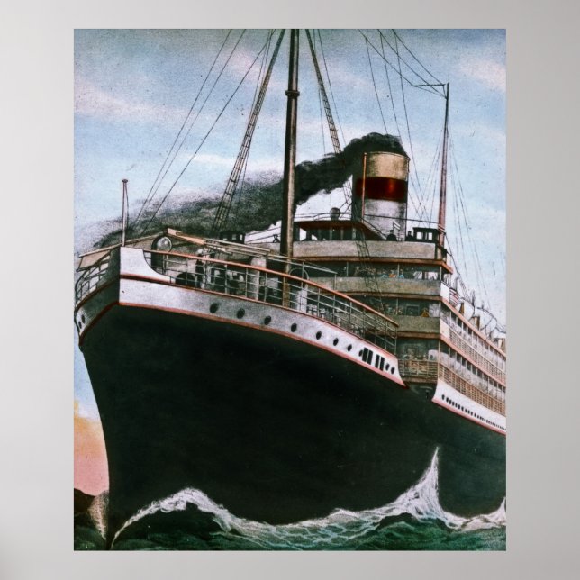 RMS Carpathia kommt zur Rettung von RMS Titanic Poster (Vorne)