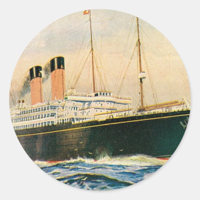 RMS Celtic Runder Aufkleber (Vorderseite)