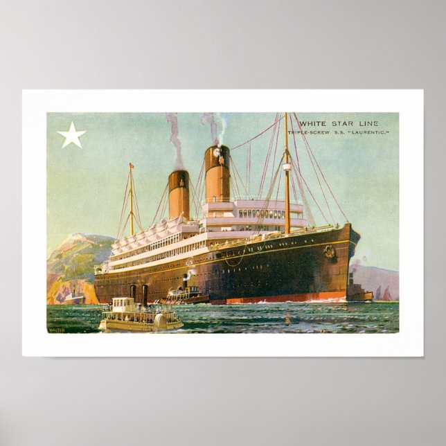 RMS Laurentic Poster (Vorne)