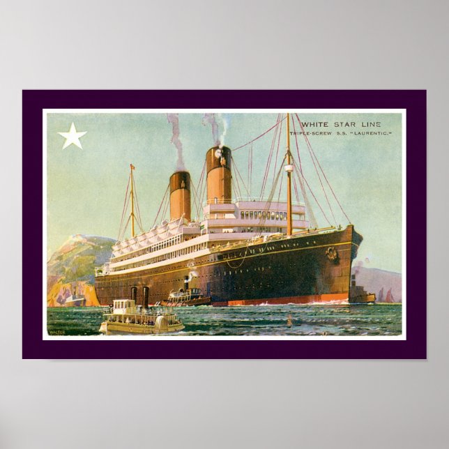 RMS Laurentic Poster (Vorne)