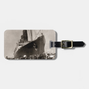 RMS Lusitania erreicht New York City 1907 Gepäckanhänger