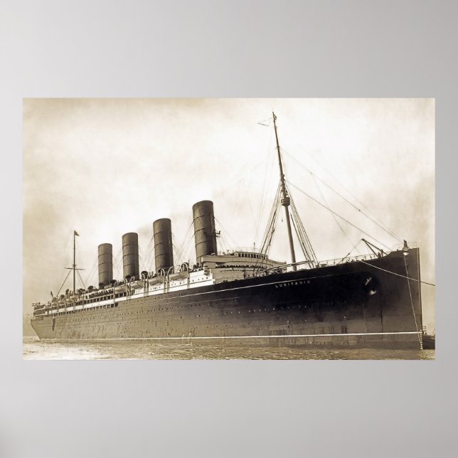 RMS Lusitania Poster (Vorne)