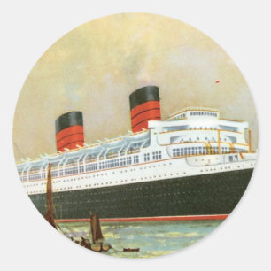 RMS Mauretainia Runder Aufkleber