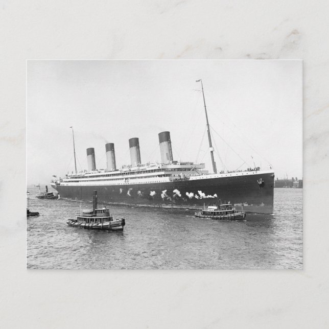 RMS Olympic, 1911 Postkarte (Vorderseite)