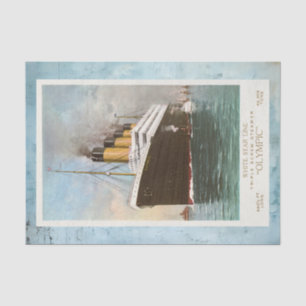 RMS Olympic Ocean Liner Seidenpapier