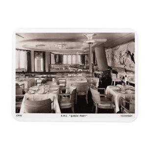 RMS-Passagierschiff, Queen Mary, Grill Vintage Magnet