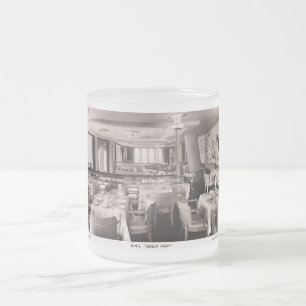 RMS-Passagierschiff, Queen Mary, Grill Vintage Mattglastasse
