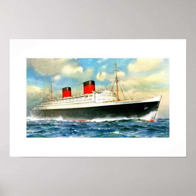 RMS Queen Elizabeth Poster (Vorne)