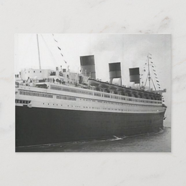 RMS Queen Mary Collection Postkarte (Vorderseite)