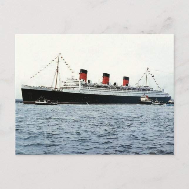 RMS Queen Mary Collection Postkarte (Vorderseite)