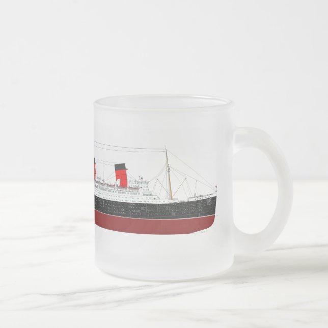 RMS Queen Mary Glass Tasse (Rechts)