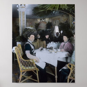 RMS Titanic 1. Klasse Passagiere genießen Luxus Poster
