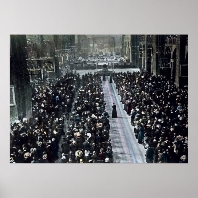 RMS Titanic Beerdigung und Gedenkdienst 1912 Poster (Vorne)