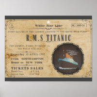 RMS TITANIC BOARDING-WERBUNG