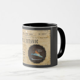 RMS TITANIC BOARDING-WERBUNG TASSE