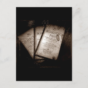 RMS Titanic Bordkarten Postkarte