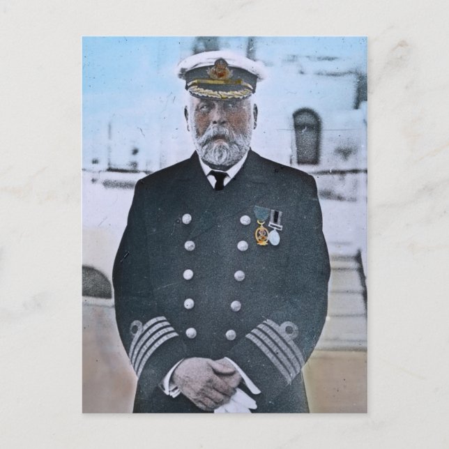 RMS Titanic Captain Edward J. Smith Postkarte (Vorderseite)