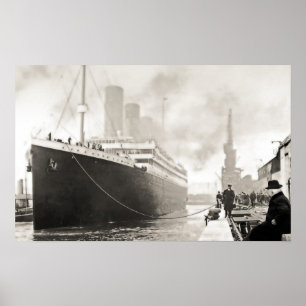 RMS Titanic Departs Southampton Poster