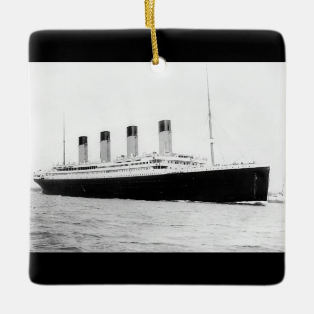 RMS Titanic Fahrgastfährschiff Keramikornament (Vorderseite)