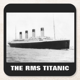 RMS Titanic Fahrgastfährschiff Rechteckiger Pappuntersetzer