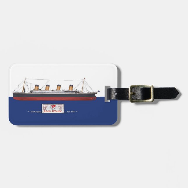 RMS Titanic Gepäckanhänger (Vorderseite horizontal)