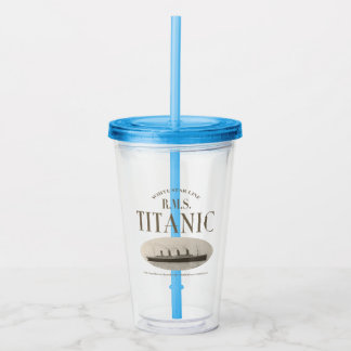 RMS Titanic Ghost Ship Sepia Acrylic Tumbler Acryltrinkbecher