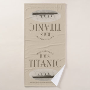 RMS Titanic Ghost Ship Sepia Badtuch Badehandtuch