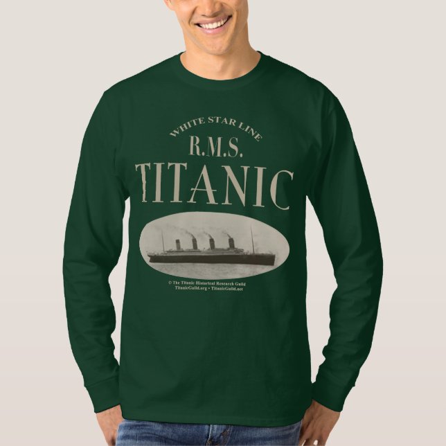 RMS Titanic Ghost Ship Sepia Long Sleeve T - Shirt (Vorderseite)