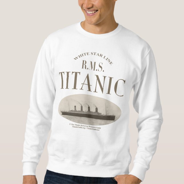 RMS Titanic Ghost Ship Sepia Sweatshirt (Vorderseite)