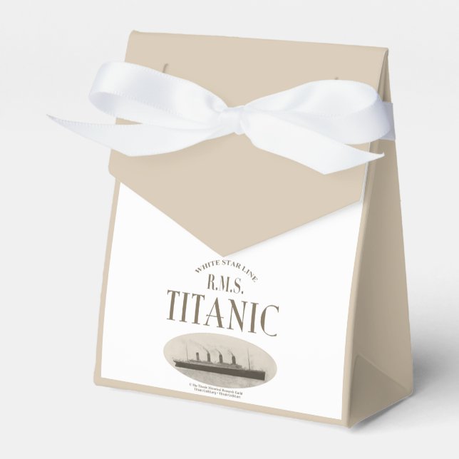 RMS Titanic Ghost Ship Sepia White Zent Gevor Box Geschenkschachtel (Vorderseite)