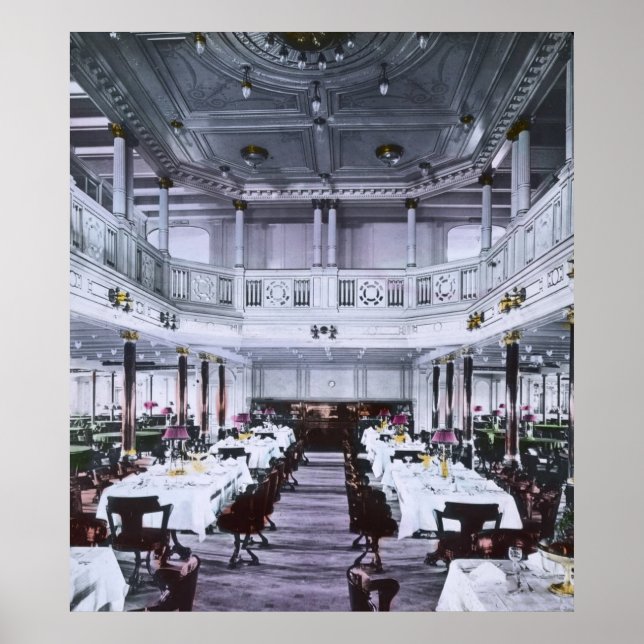 RMS Titanic Grand Dining Room Luxus Poster (Vorne)