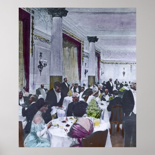 RMS Titanic Grand Dining Room Vintag Poster (Vorne)