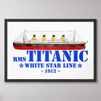 RMS Titanic Illustration - White Star Line 1912