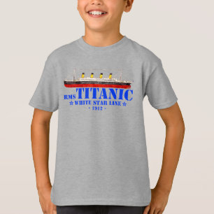 RMS Titanic Illustration - White Star Line 1912 T-Shirt