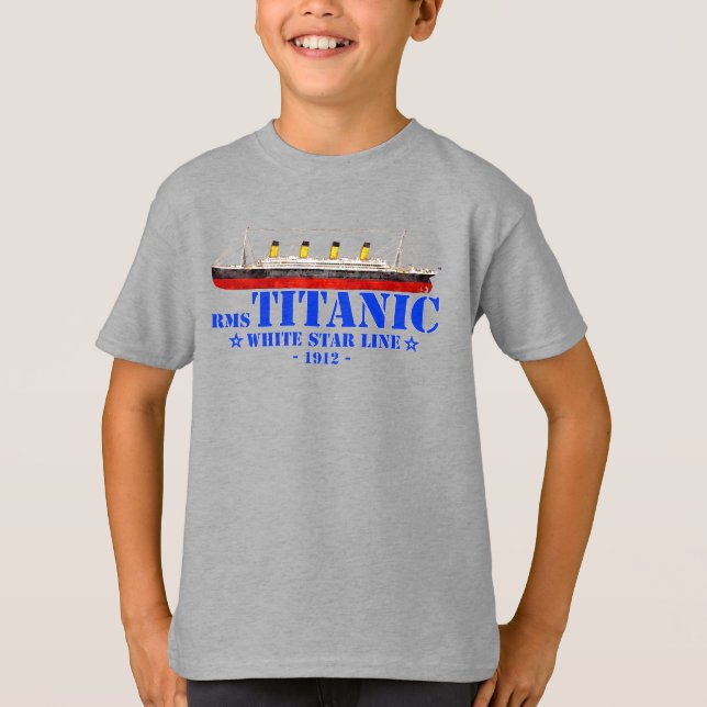 RMS Titanic Illustration - White Star Line 1912 T-Shirt (Vorderseite)