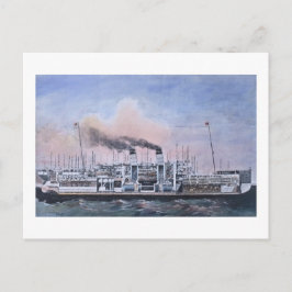 RMS Titanic Internal Illustration Vintag Postkarte