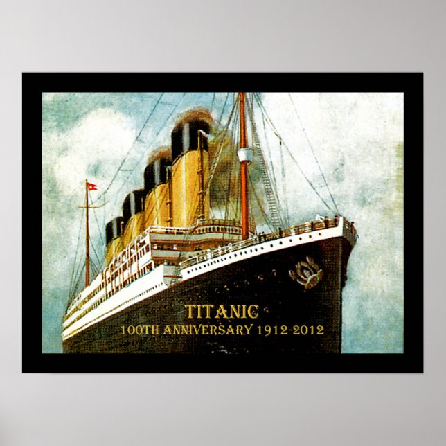 RMS Titanic Leinwand zum 100. Jahrestag Poster (Vorne)