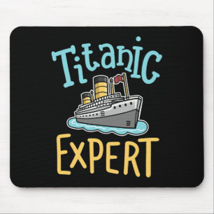 Rms Titanic Lustiger Experte Retro Kreuzfahrtschif Mousepad