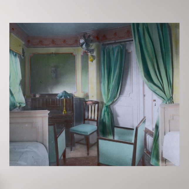 RMS Titanic Oberklasse Kabine Luxus Poster (Vorne)