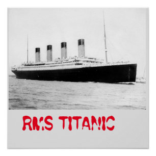 RMS Titanic Passagierschiffplakat Poster
