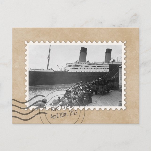 RMS TITANIC POSTKARTE (Vorderseite)