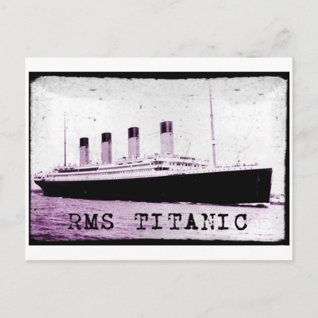 RMS TITANIC POSTKARTE (Vorderseite)