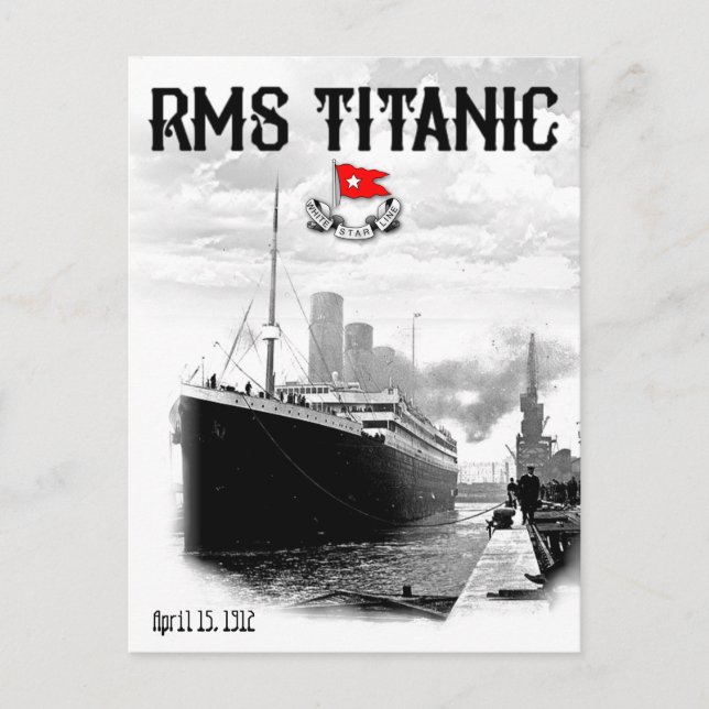 RMS Titanic Postkarte (Vorderseite)