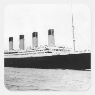 RMS Titanic Quadratischer Aufkleber