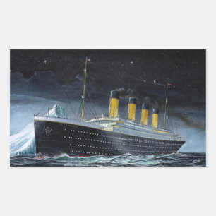 RMS Titanic Rechteckiger Aufkleber