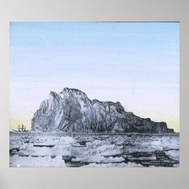 RMS Titanic Schematic of Iceberg Vs. Ship Poster (Vorne)