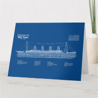 RMS Titanic Ship Blueprint Pläne ABD
