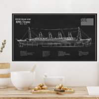 RMS Titanic Ship Blueprint Plans PBD