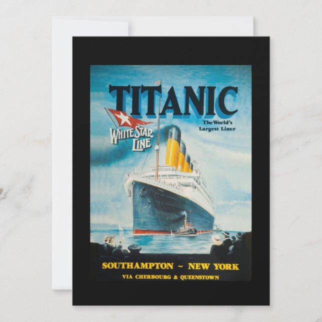 RMS Titanic Travel Ad (Vorderseite)